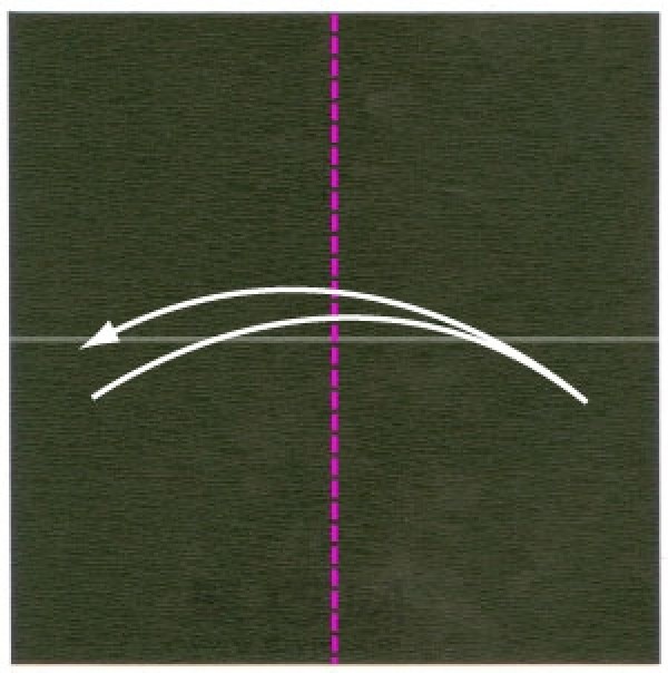 Illustration of steps for making origami digital camera