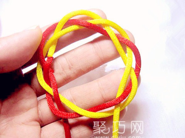 Chinese Knot Flower Hoop 3-strand Variations Braided Flower Strand Knot Tutorial