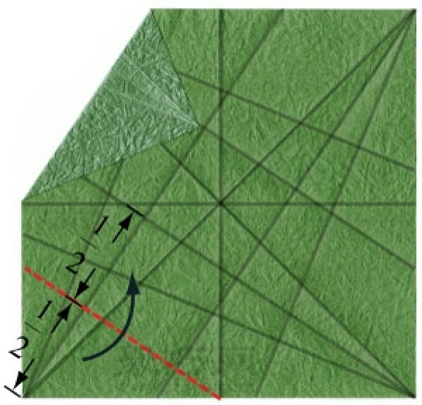 Simple origami square box folding method