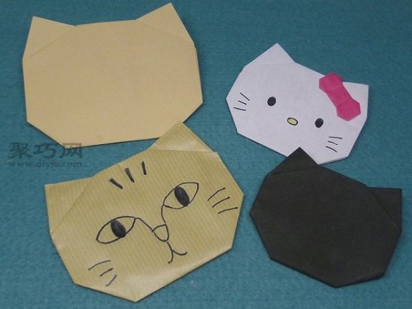 Origami cute hellokitty kitten tutorial