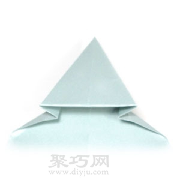 Simple origami dolphin folding method