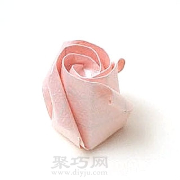 Rose Origami Steps Illustration