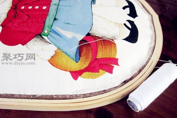 Use old bamboo basket waste to make DIY fabric storage basket