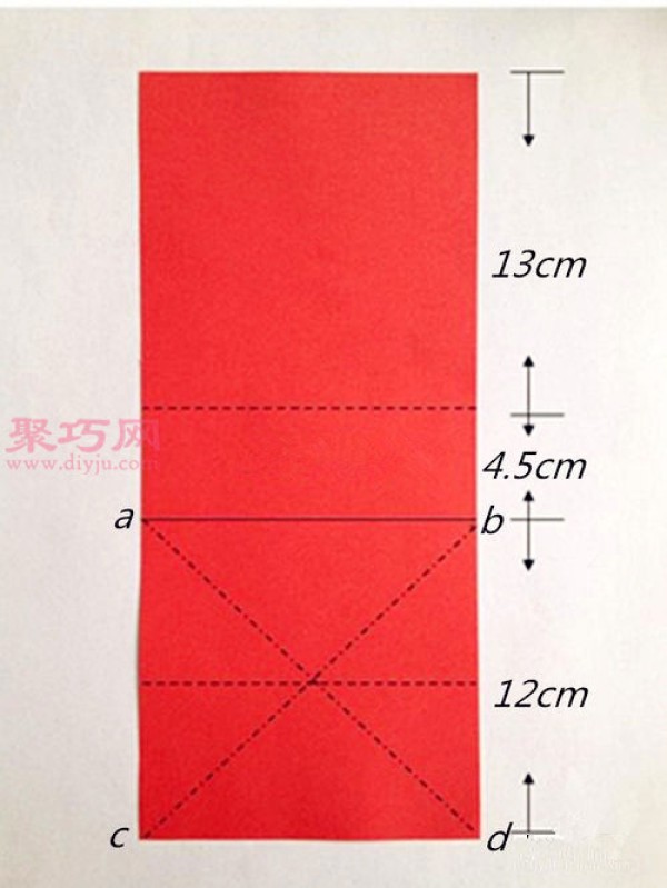 Illustration of folding heart-shaped red envelopes. Teach you how to make origami red envelopes by hand.