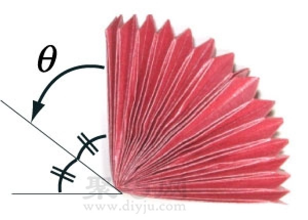 How to fold an origami peacock fan