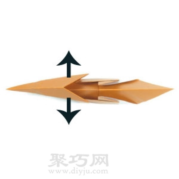 Manual origami mandarin duck tutorial illustration