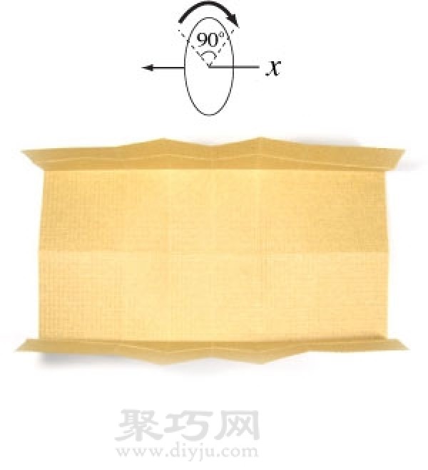 How to fold origami a awning boat. Illustration of the steps for folding a awning boat with a raised middle.