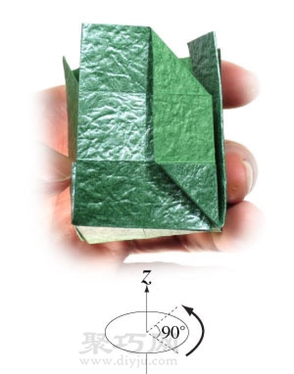 How to stack three-dimensional cubes? Check out this three-dimensional square origami tutorial