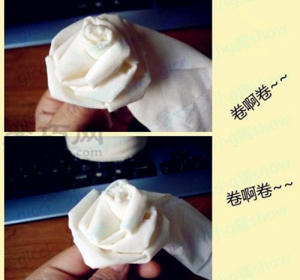 How to fold roses from toilet paper How to fold roses from toilet paper