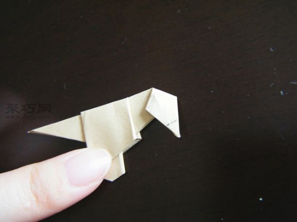 Origami Dinosaur Tutorial for Children Origami Dinosaur Making Illustrations