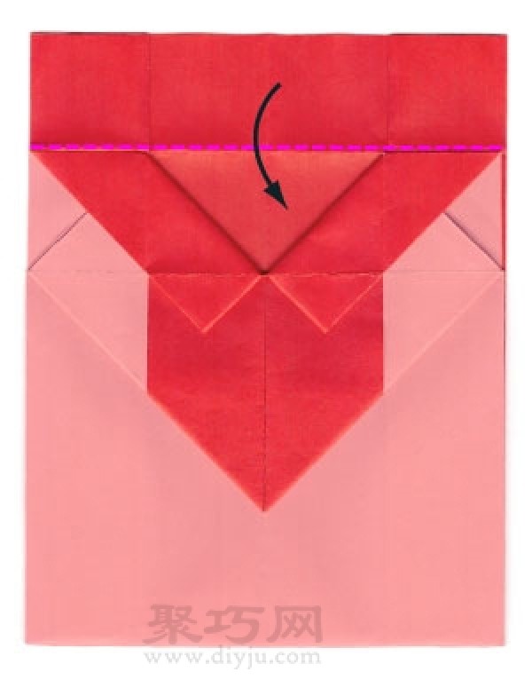 How to fold an origami heart-shaped envelope