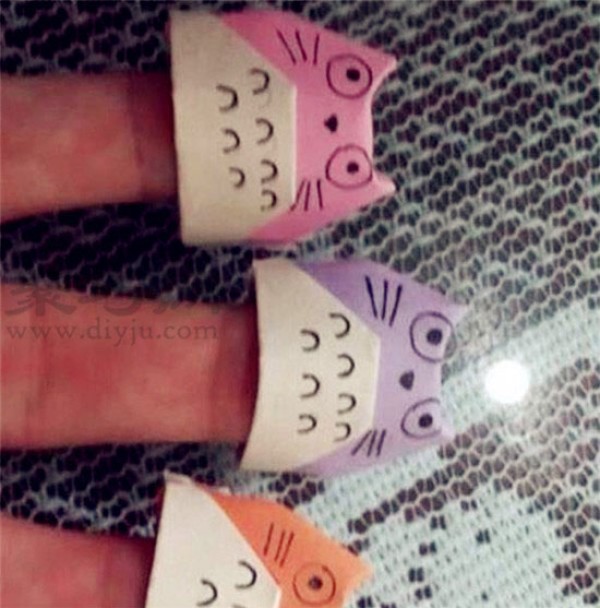 My Neighbor Totoro Origami Finger Cots Illustration DIY Origami Finger Cots Tutorial