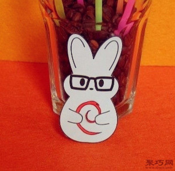 diy creative straw cute little rabbit kindergarten handmade diy straw