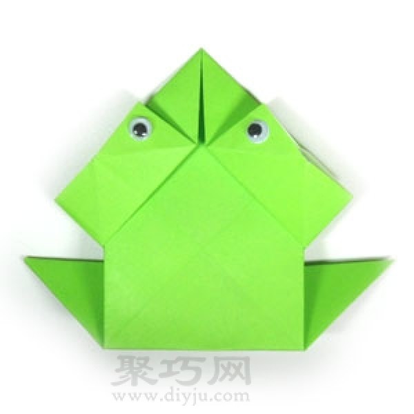 How to fold a jumping frog? Jumping frog origami tutorial