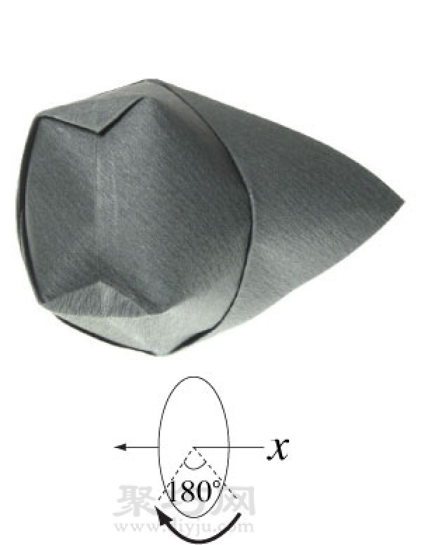 Origami hat with brim