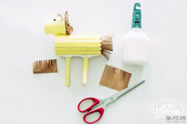 How to use popsicle sticks to make windy pony from waste materials