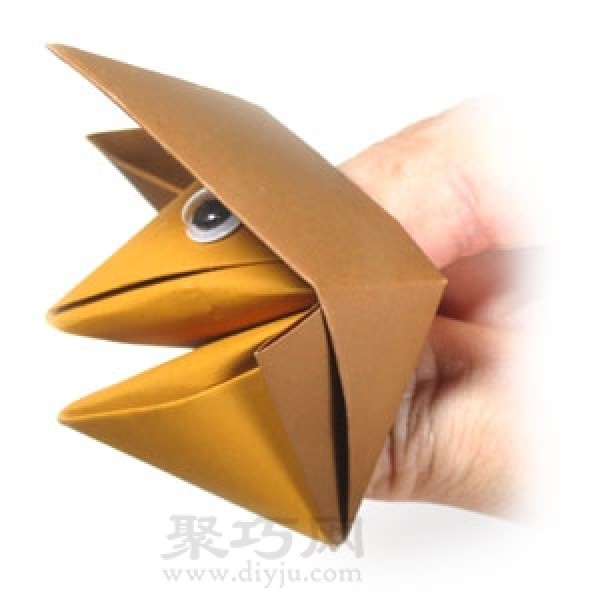 Origami Talking Fox Illustrated Tutorial