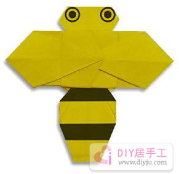 Very cute little bee origami tutorial