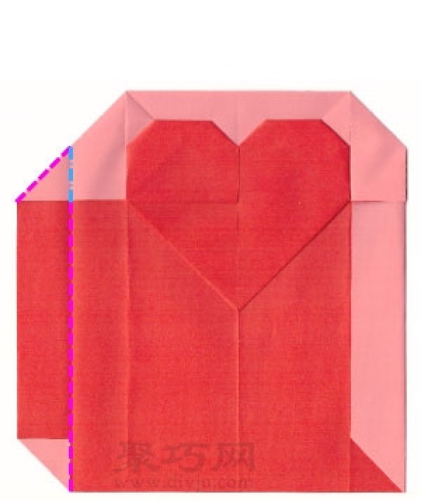 Origami Love Envelope Tutorial Illustration