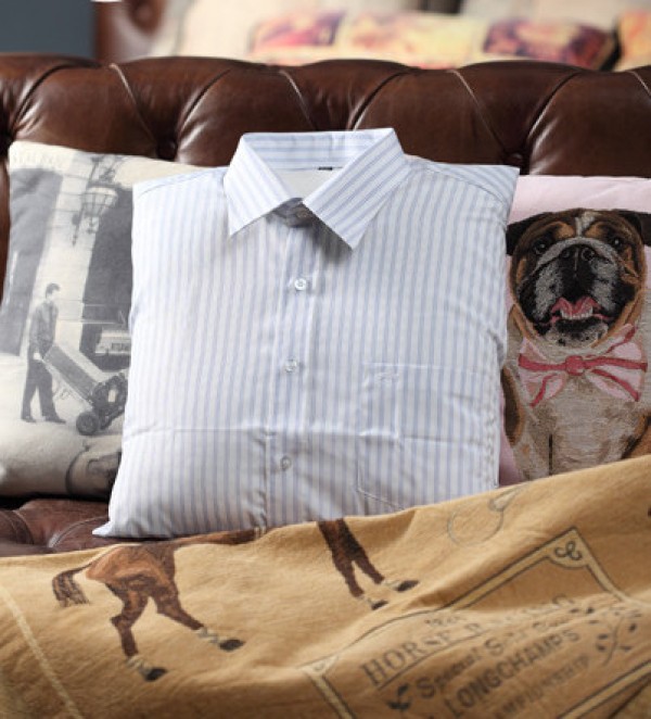 Old Shirts Revamped: Old Clothes Revamped Shirt Cushions