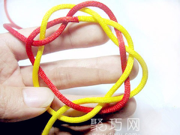 Chinese Knot Flower Hoop 3-strand Variations Braided Flower Strand Knot Tutorial