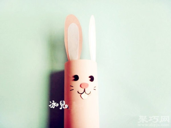 Toilet paper tube creative handmade cute rabbit Step by step handmade paper tube rabbit