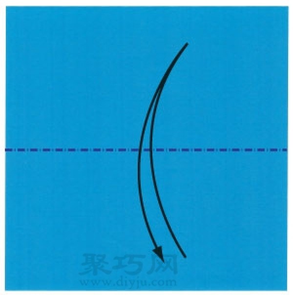 Illustration of the steps for folding southeast, northwest and northwest when I was a child