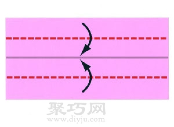 Illustration of steps for making origami pig head