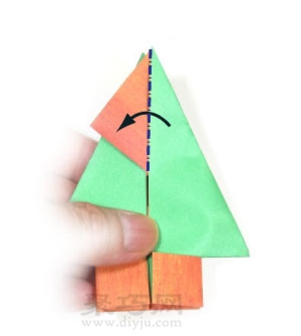 3D Origami Christmas Tree Illustrated Tutorial