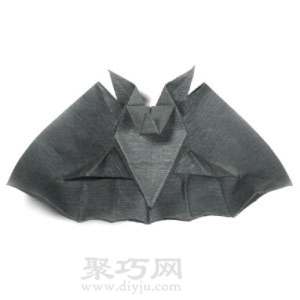 Origami bat tutorial illustration