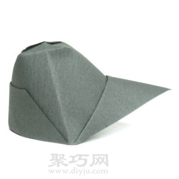 Origami hat with brim