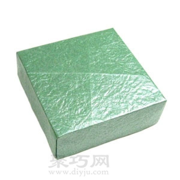 Square paper box with lid origami steps