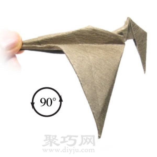 Origami Pterosaur Illustrated Tutorial