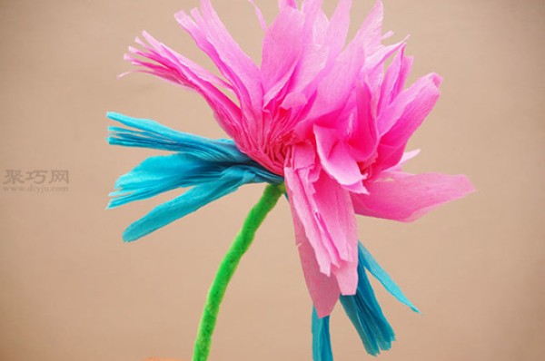 Mexican paper flower hand-making tutorial Detailed steps for DIY paper flower ornaments