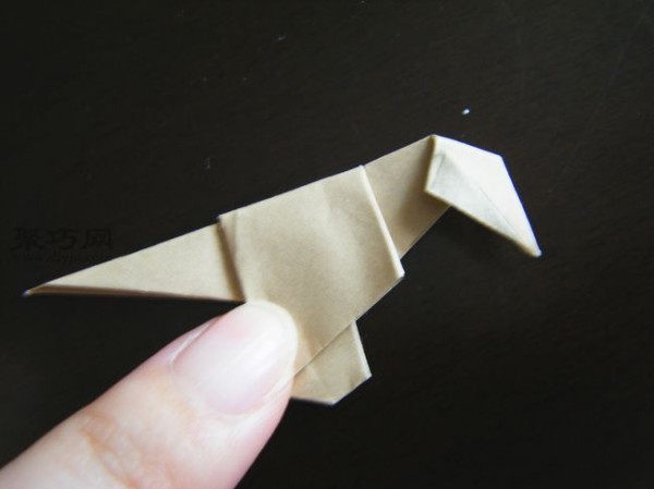 Origami Dinosaur Tutorial for Children Origami Dinosaur Making Illustrations