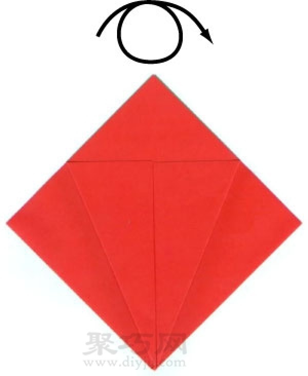 Basic origami folding method: fold square paper into a regular 16-sided shape