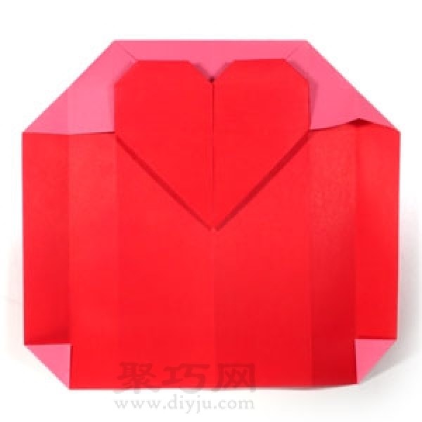 Origami Love Envelope Tutorial Illustration