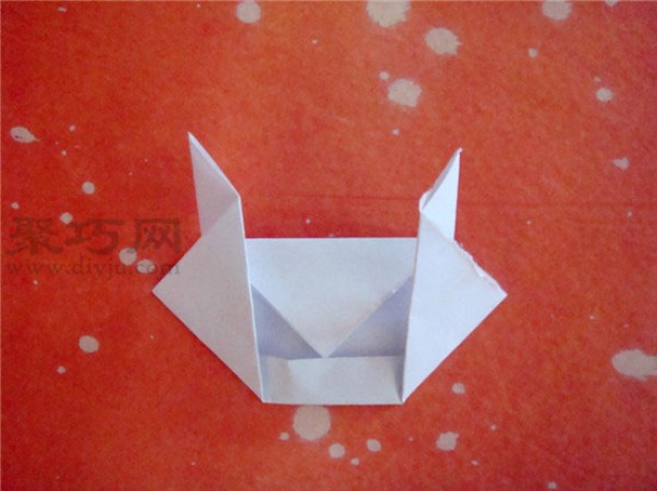 Origami lesson plan for kindergarten middle class: Origami rabbit face How to fold rabbit face