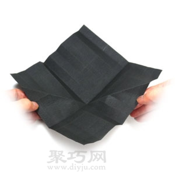 Simple folding method of flying saucer origami