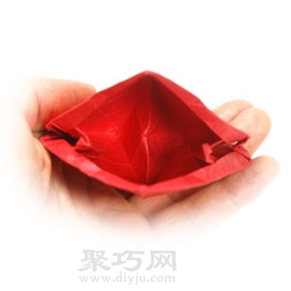 3D origami heart simple illustration