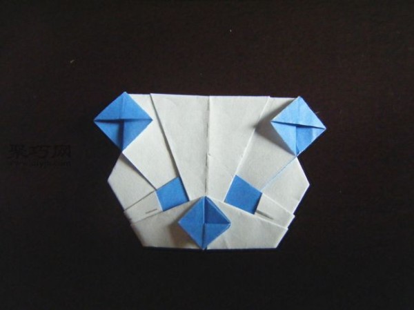 Giant panda hand-folded paper art creative three-dimensional giant panda origami tutorial