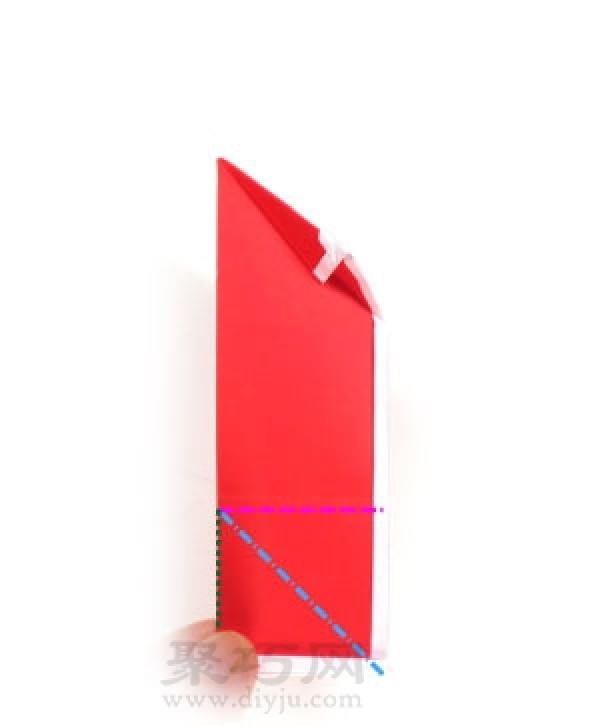 Santa Claus origami three-dimensional tutorial teaches you to fold a standing Santa Claus