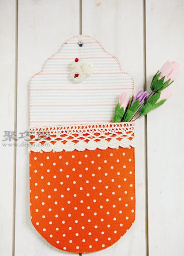 DIY fabric storage bag, simple 6-step handmade hanging storage bag