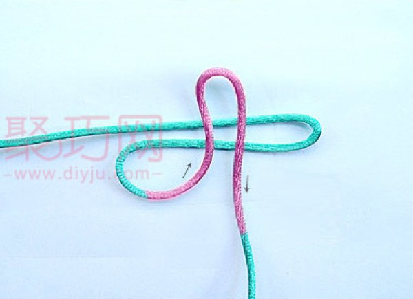 Basic Chinese Knot Knitting: Illustrated Tutorial on the Heart-Shaped Climbing Knot