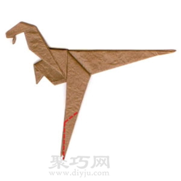 Origami Velociraptor Folding Steps