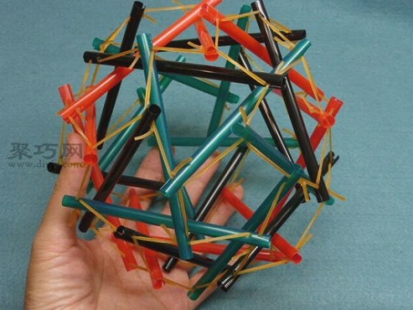 Tutorial on making polyhedral rubber band toy balls, a different craft fun