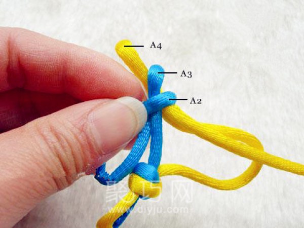 Illustration of wiring diagram for common set of Chinese knot group brocade