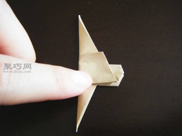 Origami Dinosaur Tutorial for Children Origami Dinosaur Making Illustrations