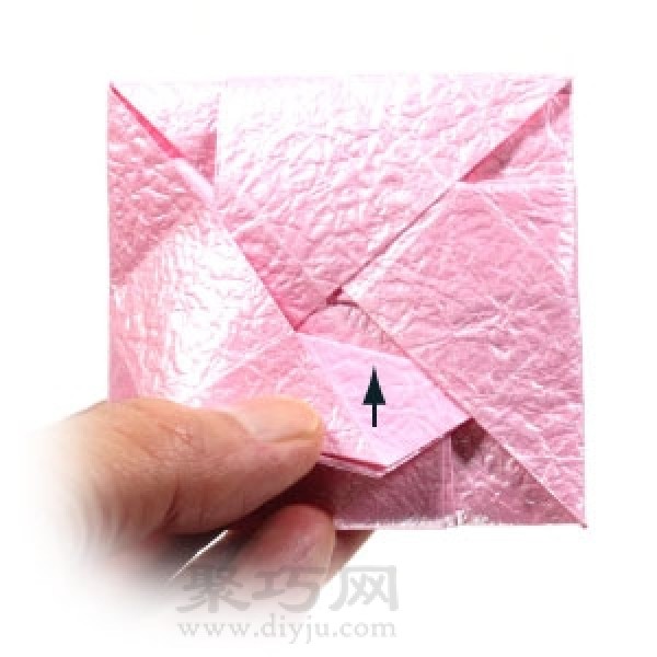 Origami Diamond Envelope Steps Illustration