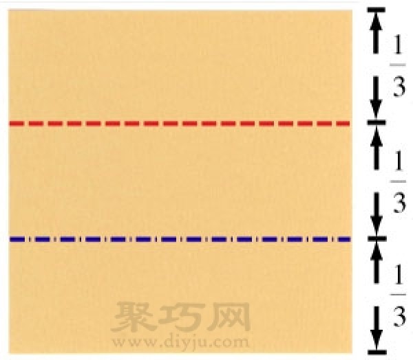 Illustration of origami folding method for single bed